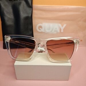 Quay Clear Frame Sunglasses